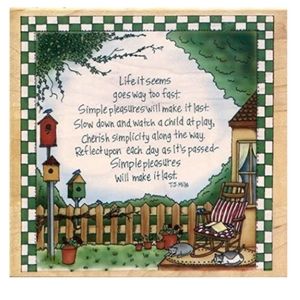 Brand: inkadinkadooJoy Marie Wood Mounted Rubber